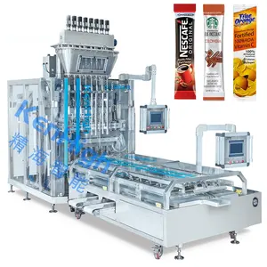 KenHigh Automatic VFFS 4/6/8/10/12 Collagen Peptides Seasoning Powder Stickpack Multi Lane Sachet Packing Bagging Machine