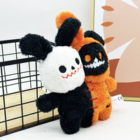 Vente chaude Mignon Halloween Jouets En Peluche À Deux Têtes Animal Lapin Jouets En Peluche Mignon Halloween Diable En Peluche Jouets Cadeaux De Vacances