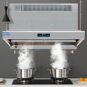 Depuratore <span class=keywords><strong>di</strong></span> Fumi d'Olio per Cucine Commerciali, Purificatore d'Aria Interno <span class=keywords><strong>Senza</strong></span> Tubi, Rimozione Odori, <span class=keywords><strong>Cappa</strong></span> Aspirante <span class=keywords><strong>Senza</strong></span> Installazione - Product Image 3