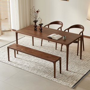 Banc de repos pour chaussures 2 places en noyer noir d'<span class=keywords><strong>Amérique</strong></span> <span class=keywords><strong>du</strong></span> <span class=keywords><strong>Nord</strong></span> massif, moderne et durable, pour salons et salles à manger (vente en gros) - Product Image 3