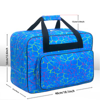 Sac de voyage Oxford multifonctionnel portable avec fermeture éclair, étanche et antichoc, 20L-35L, sac à roulettes pour accessoires de couture et outils