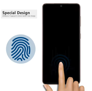 กระจกนิรภัยใสพิมพ์ลายไหมแบบบางพิเศษ ODM ป้องกันรอยขีดข่วนเต็มจอ สำหรับ Samsung Galaxy S24 S25 S26 รองรับการปลดล็อคด้วยลายนิ้วมือ - Product Image 2