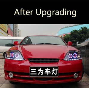 Sanvi Car Headlight Bulb Accessories Assembly For-Hyundai-Coupe 2003-2005 Xenon Lens and Angel Eyes Halos Headlamps Work Light - Product Image 6