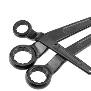Clé à douille noire à pointe profonde, robuste, à extrémité unique, à poignée droite, 12 pans, 27-75 mm, en acier au carbone - Product Image 2