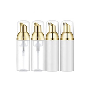 Foaming Soap Dispenser Bottle Gold Silver Clear 30ml 50ml 60ml 100ml 150ml Plastic Foam Pump Bottle for Face Cleanser Hand wash