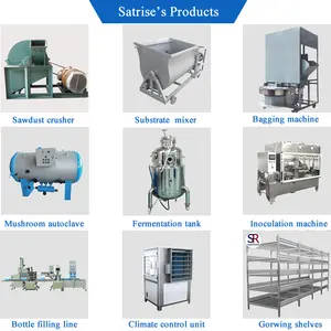 Linea di produzione automatica dell'insaccamento del substrato macchina per l'incollaggio della sigillatura del riempimento del sacchetto del fungo dell'ostrica