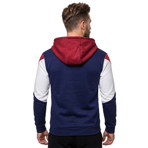 Sudadera con Capucha para Hombre, Diseño Color Block, Cierre de Cremallera, Corte Regular, Poliéster y Algodón, Felpa Francesa, Ropa de Otoño - Product Image 5