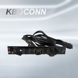 Cable de panel frontal <span class=keywords><strong>USB</strong></span> Dual <span class=keywords><strong>USB</strong></span> 3,0 y <span class=keywords><strong>USB</strong></span> 2,0 Cable de extensión de conexión de placa base Cable extensor de salida de entrada de Audio para caja de PC - Product Image 2