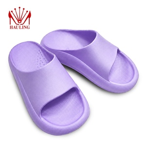 Pantuflas de moda con suela gruesa de EVA tipo nube, antideslizantes, impermeables y acolchadas para interiores y exteriores, para toda la familia. - Product Image 3