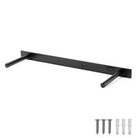 Supports d'étagère flottants en fer, personnalisés et en métal, noir