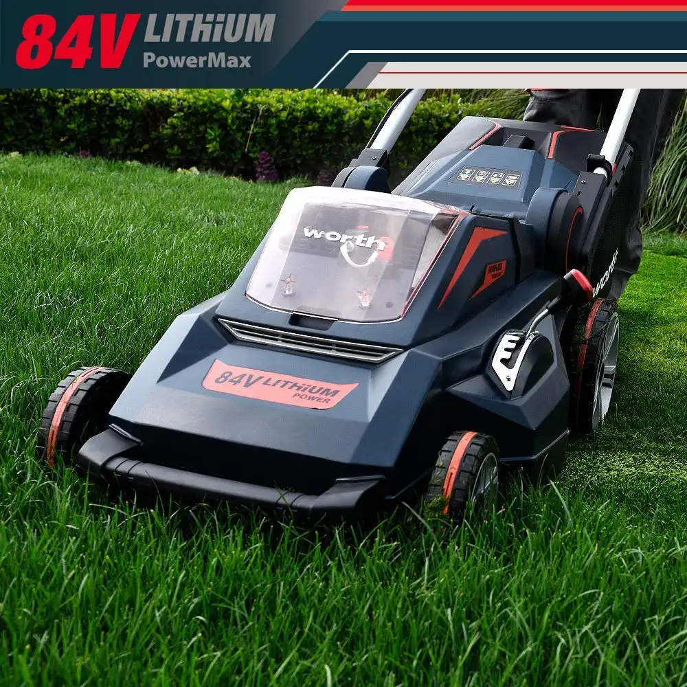 84V Electric Battery Selfprolelled Ride Cutting Garden Machines Cordless Lawn Mower
