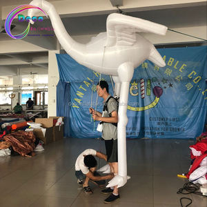 LED marche blanc <span class=keywords><strong>flamant</strong></span> <span class=keywords><strong>Gonflable</strong></span> costume pour décoration de défilé - Product Image 3