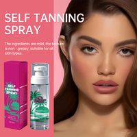 Nouveau design, spray autobronzant hydratant pour un teint uniforme, 80 ml, marque privée
