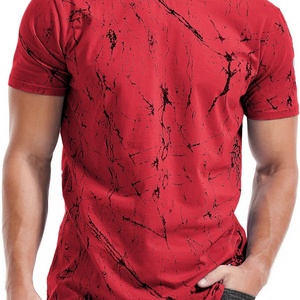 T-shirts personnalisés en polyester tricoté à séchage rapide pour hommes, imprimés par sublimation - Motif 3D, mode décontractée - Product Image 6