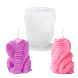 Molde de Silicona para Velas con Forma de Animal, 2 Estilos, Molde de Serpiente para Decoración del Hogar, Molde de Resina para Velas Aromáticas de Cobra - Product Image 4
