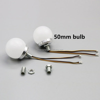 NOUVEAU Miroir de Maquillage LED 50mm avec Lampe, Alimentation USB, Contrôle par Interrupteur, 3 Modes de Couleur, Intensité Réglable, Ensemble de 10/12/14 Ampoules