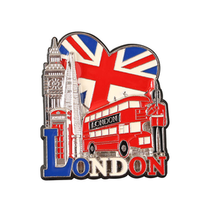 Imanes de nevera de metal magnéticos de diseño moderno personalizados por el fabricante, recuerdos de viaje de lugares emblemáticos de Inglaterra, imanes de nevera ecológicos - Product Image 6