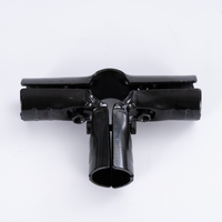 Connecteurs/Joints métalliques HJ-3 en SPCC noir pour électrophorèse, épaisseur 2,3 mm, connexion à bride pour tube fin de 28 mm de diamètre extérieur, longueur 130 mm