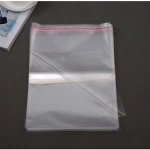 Bolsa de Plástico Transparente de Celofán BOPP Biodegradable con Cierre Hermético, Impresión Personalizada, a Prueba de Humedad, para Empacar Calcetines - Product Image 3