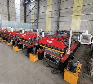Machine de formage à rouleaux à grande vitesse pour tôles ondulées simples et doubles, profilées <span class=keywords><strong>IBR</strong></span>, pour la fabrication de tuiles de toiture, avec engrenage de roulement - Product Image 5