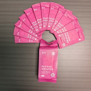 Toalhetes Molhados Femininos Macio Pequeno Saco para Cuidados Privados e Fins Especiais - Product Image 1