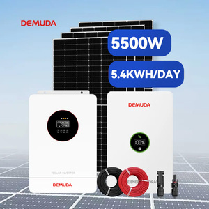 ระบบโซลาร์เซลล์ไฮบริดแบบออฟกริด 3 กิโลวัตต์ 5 กิโลวัตต์ 5.5 กิโลวัตต์ 5000 วัตต์ พร้อมระบบกักเก็บพลังงานสำหรับบ้าน 5 กิโลโวลต์แอมแปร์ 5.5 กิโลวัตต์-5.4 กิโลวัตต์ชั่วโมง ชุดโซลาร์เซลล์ครบชุด 5 กิโลวัตต์ - Product Image 1