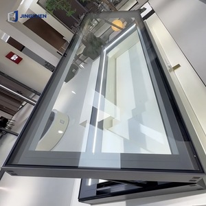 Claraboya de Techo Extra Grande JINGCHEN con Marco de Aluminio de Rotura Térmica, Vidrio Low-E, para Escaleras y Atrios, Personalizada - Product Image 4