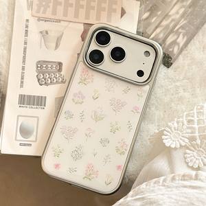 Flores de resina para funda de iPhone 17 Pro Max, estilo fresco de primavera para Apple 17, 16 de resina, 13 con galvanoplastia - Product Image 3