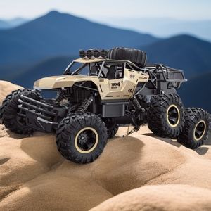 <span class=keywords><strong>Voiture</strong></span> RC <span class=keywords><strong>tout</strong></span>-<span class=keywords><strong>terrain</strong></span> 4x4 à grande vitesse de 46 cm à six roues en alliage pour véhicule <span class=keywords><strong>tout</strong></span>-<span class=keywords><strong>terrain</strong></span>, escalade, radiocommande, monstre, chargeur - Product Image 6