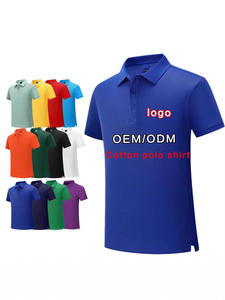 Algodón y Poliéster para Camiseta de Manga Corta, Ropa de Trabajo de Verano para Grupos Empresariales, Impresión de Logotipo, Patrón Liso, Antibolitas, Lisa - Product Image 3