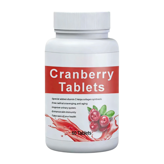OEM ODM Adult Cranberry Supplement Whole Fruit Powder Tablets for Urinary Tract Health Immune Support Natural Herbal Supplement