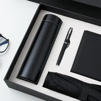 Flacon d'affaires de luxe et ensemble cadeau parapluie automatique Gadgets électroniques Technologie pour l'obtention du diplôme Cadeaux de Noël