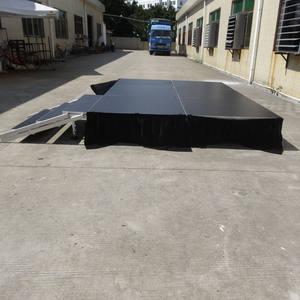 เวทีกลางแจ้งแบบปรับระดับความสูงได้ ทำจากอลูมิเนียม สำหรับงานอีเว้นท์ แบบโมดูลาร์ พกพาสะดวก ประกอบง่าย - Product Image 3