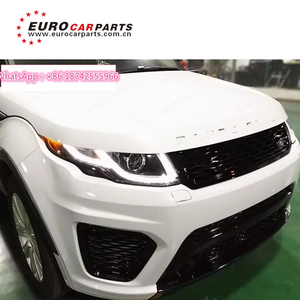 RR Evoqe Kits de carrocería para Range <span class=keywords><strong>Evoque</strong></span> a <span class=keywords><strong>SVR</strong></span> Style con parachoques delantero Parachoques trasero 2011-2015 Año de actualización de coche Bodykit PP Juego completo - Product Image 6