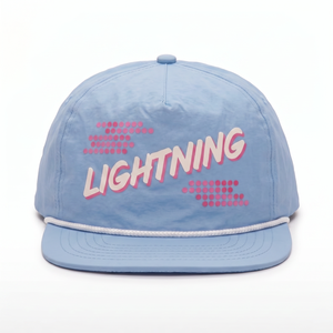 Gorra Deportiva OEM Personalizada de 5 Paneles con Logotipo Serigrafiado, de Nailon, Sin Estructura, Cierre a Presión, Ligera y Resistente al Agua - Product Image 3