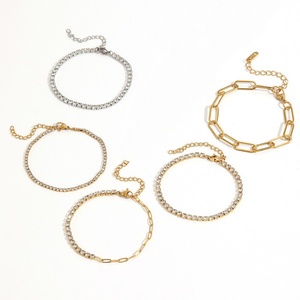 Joyería de Diamantes de Estilo Clásico, Pulsera de Cadena de Diamantes Elegante y Minimalista, Conjunto de Tenis para Mujer con Piedras de Circonia Cúbica - Product Image 2