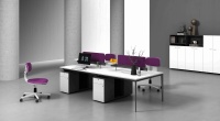 Meubles de bureau modulaires en bois modernes et postes de travail pour bureaux ouverts, immeubles de bureaux, écoles et usage domestique