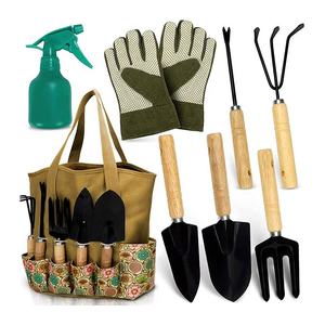 Cross-border Hot Selling Garden <b>Tool</b> Set Wooden Handle <b>Tools</b> Pruning Shears Stainless Steel Gardening Hh-42 Wooden Handle Provid - Product Image 3