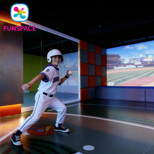 Funspace Simulador <span class=keywords><strong>de</strong></span> Béisbol Interactivo para Entrenamiento en Interiores, Simulación <span class=keywords><strong>de</strong></span> Bateo y Lanzamiento - Product Image 6