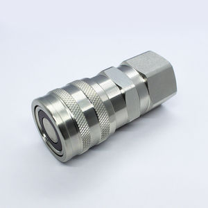 <span class=keywords><strong>Coupleur</strong></span> <span class=keywords><strong>hydraulique</strong></span> à face plate ISO 16028, raccord rapide en acier 1/2" NPT pour chargeuse compacte Bobcat Kubota - Product Image 2