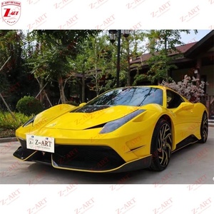Kit carrosserie Z-ART en fibre de carbone sèche style Misha pour <span class=keywords><strong>Ferrari</strong></span> <span class=keywords><strong>458</strong></span> <span class=keywords><strong>Italia</strong></span>, pare-chocs avant et arrière et ensemble d'ailes arrière - Product Image 6