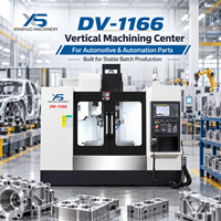 Centre d'usinage vertical CNC robuste XINSHUO 3 axes FANUC BT40 24 outils ATC, machine de fraisage à positionnement de 0,012 mm DV1166