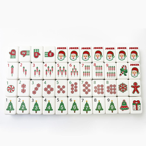 Jeu familial édition Père Noël : Tuiles de Mahjong de Noël américaines - Product Image 2