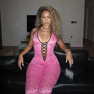 DGK042584 Plastic Sexy Jumpsuits For Women Lace Jumpsuit With High Quality