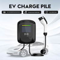 Prix de gros 22kw 32a AC Batterie Wallbox d'urgence EV Chargeur de voiture électrique Indicateur LED Nouvelle condition Station de charge Pile