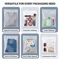 Sacs en plastique transparents autocollants personnalisés avec avertissement de suffocation pour l'emballage de vêtements (T-shirts) – Vente directe usine