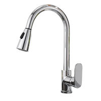 Robinet de cuisine Kangrun avec pulvérisateur extractible, contrôle de la température rotatif, 3 modes, lumière LED, capteur intelligent, commande tactile