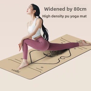 Tapis de <span class=keywords><strong>yoga</strong></span> en coque de noix de coco, professionnel, antidérapant, pour femmes, fitness à domicile, caoutchouc naturel PU 6 mm, absorption des chocs, tapis de sol silencieux - Product Image 1