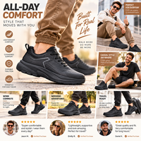 Chaussures de sport pour hommes, basses, respirantes, en maille, avec semelle intermédiaire amortissante et semelle extérieure robuste, chaussures décontractées pour hommes