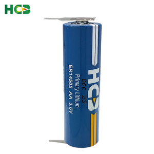 <span class=keywords><strong>HCB</strong></span> ER14505 con pines de soldadura AA 3,6 V batería de litio primaria para sensores de alarmas de humo LoRa IoT seguimiento GPS - Product Image 1